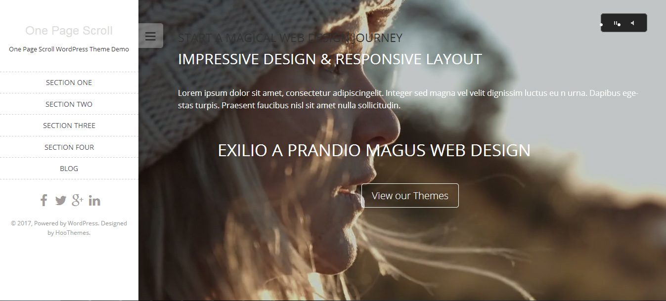 free single page wordpress themes