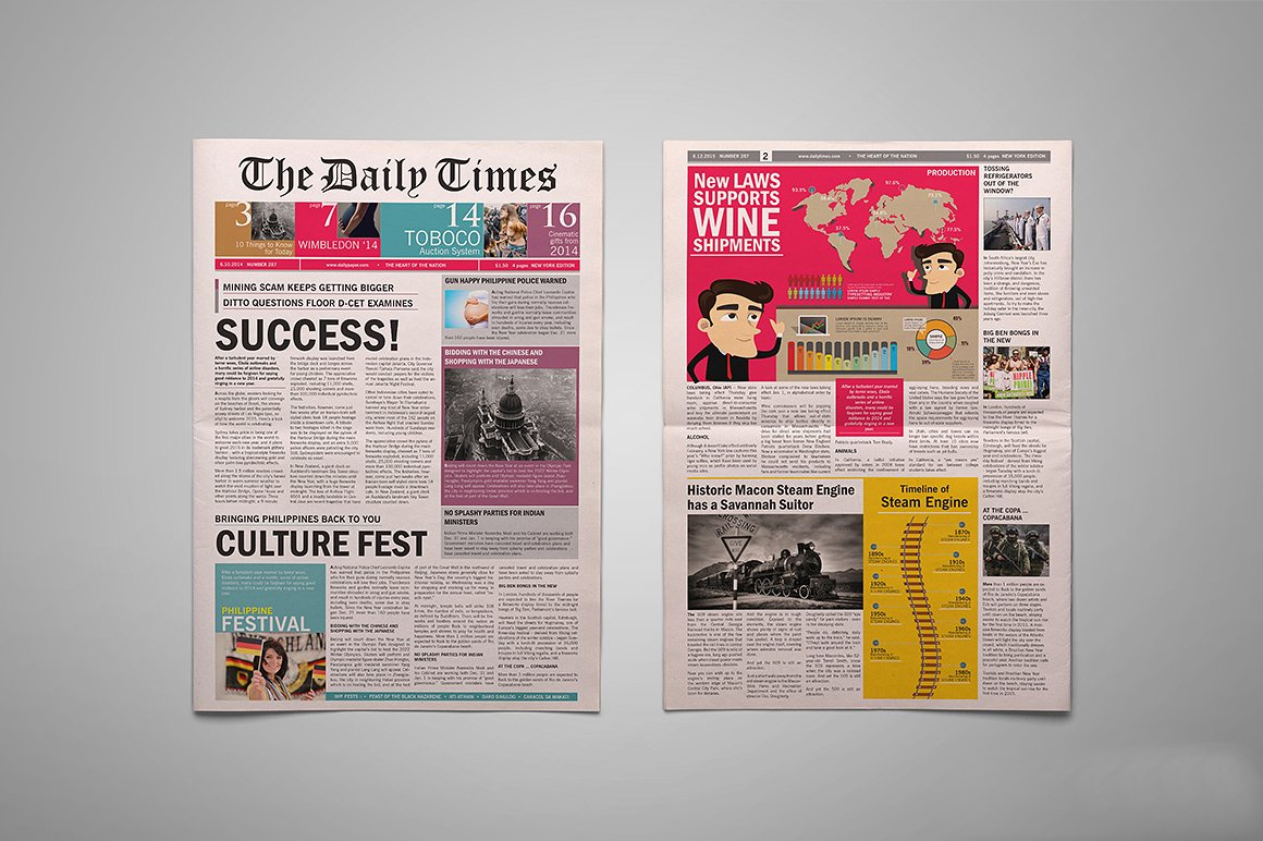 newspaper layout design ideas