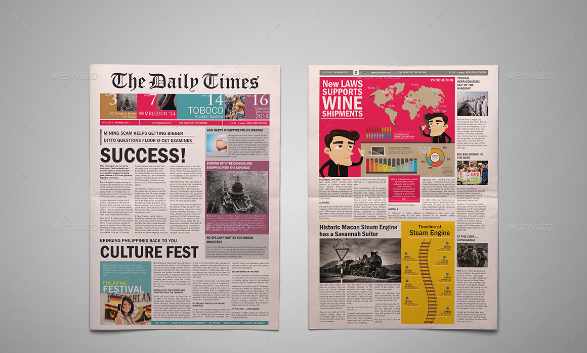 newspaper design layout