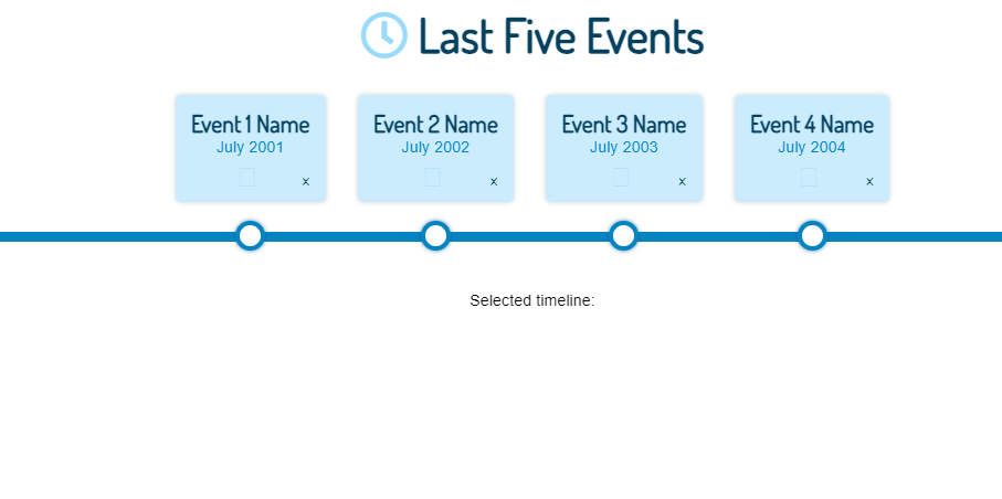 CSS Horizontal Timeline Examples - Best Blog Themes